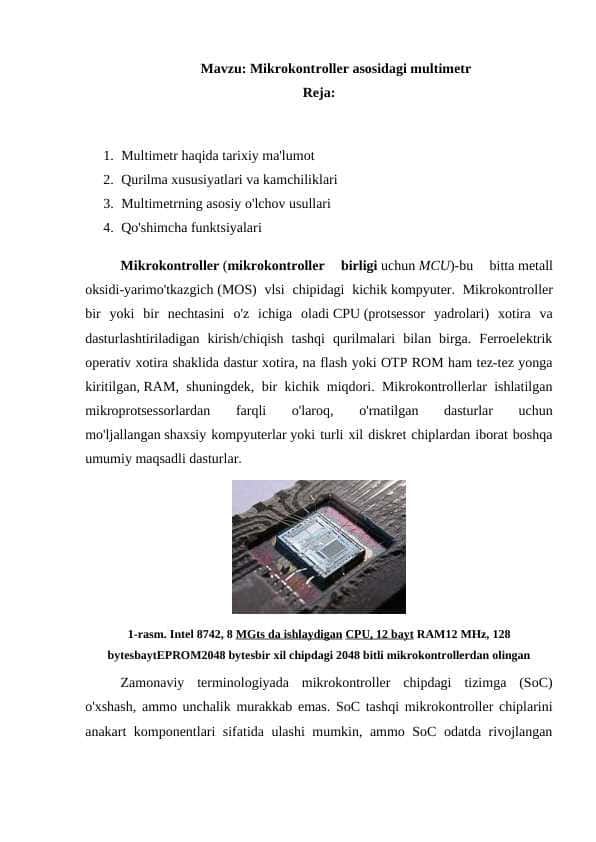 Mikrokontroller asosidagi multimetr.docx