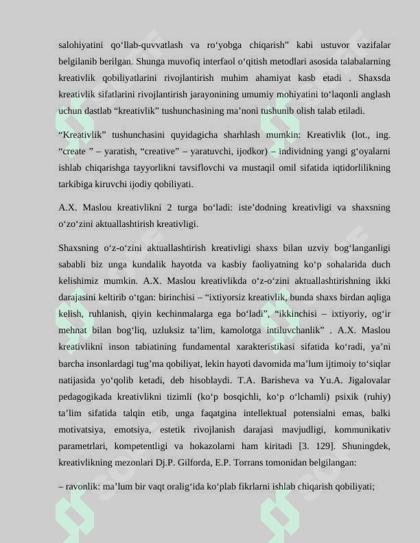 Pedagogning kreativ sifatlari 3