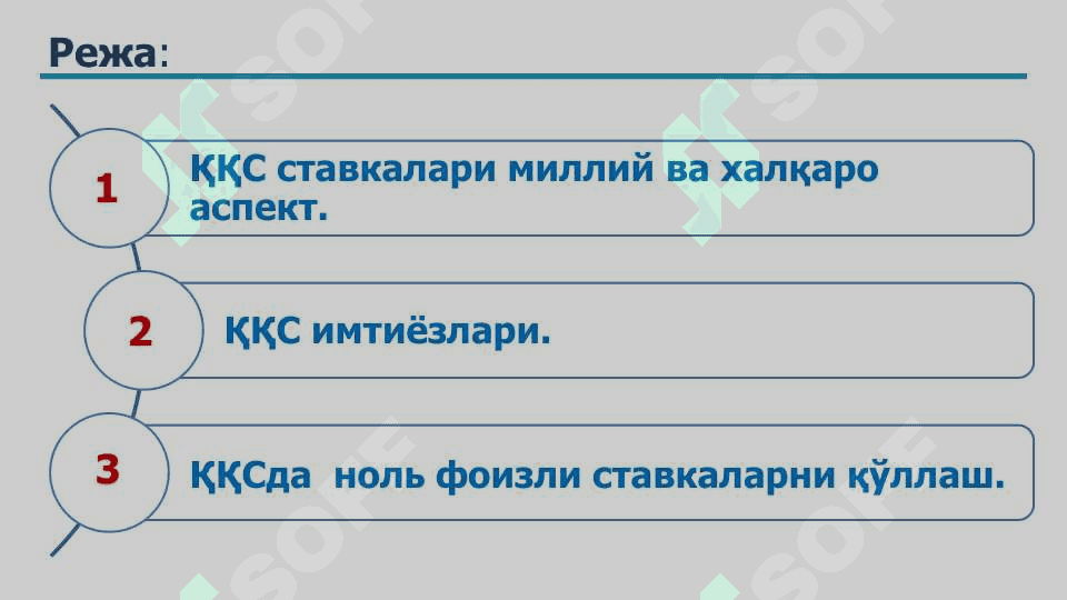 Қўшилган қиймат солиғи ставкалари ва имтиёзлари 4