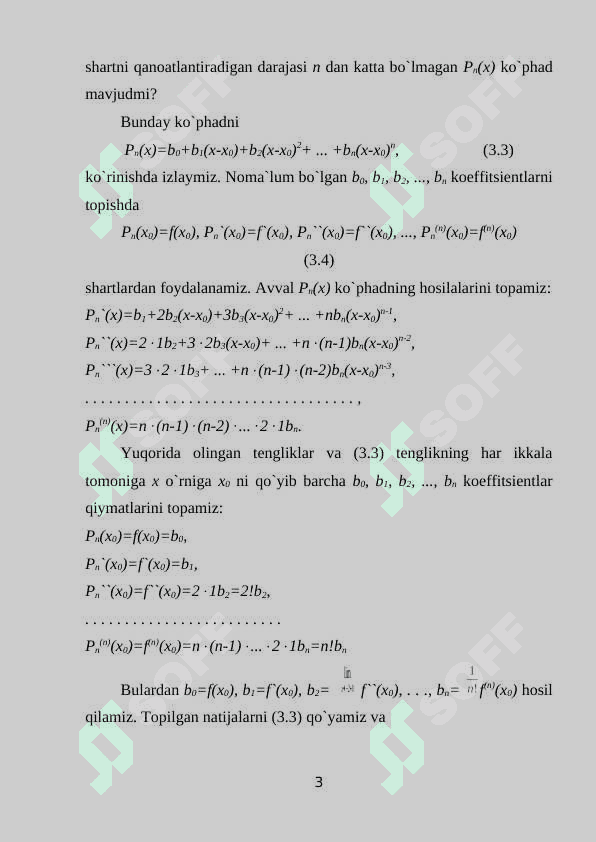 Teylor formulasi qoldiq hadining turli shakllari 3