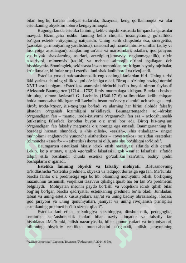 Estetik did va olamni estetik idrok etishning  shaxs kamolotiga ta'siri 2