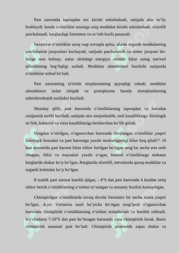 stress. moslashuv va chidamlilik. O'simliklar chidamliligining umumiy mexanizmlari 4