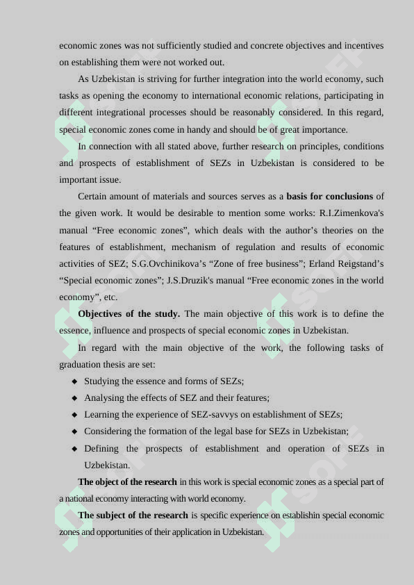 Special economic zones: modern forms and establishing them in Uzbekistan. 3
