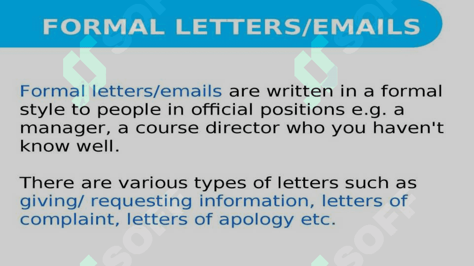 Formal letters and emails 2