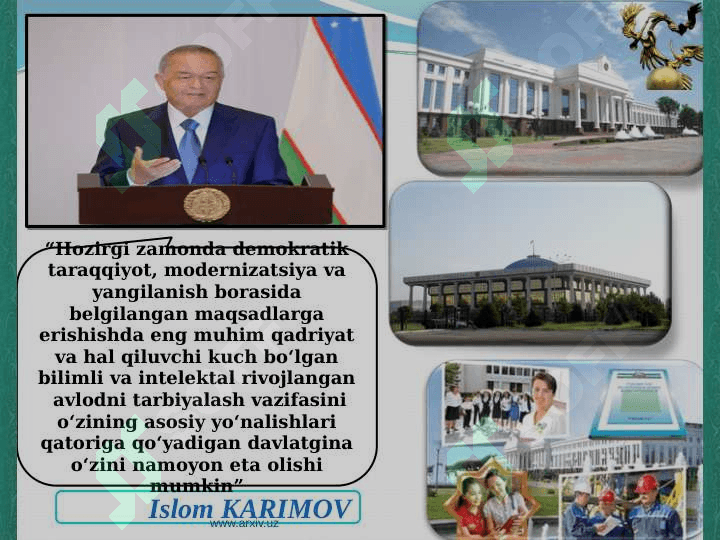 MILLIY G‘OYANI YOSHLAR ONGIGA SINGDIRISHDA YANGICHA TEXNIKA VA TEXNOLOGIYALARNING O‘RNI 3