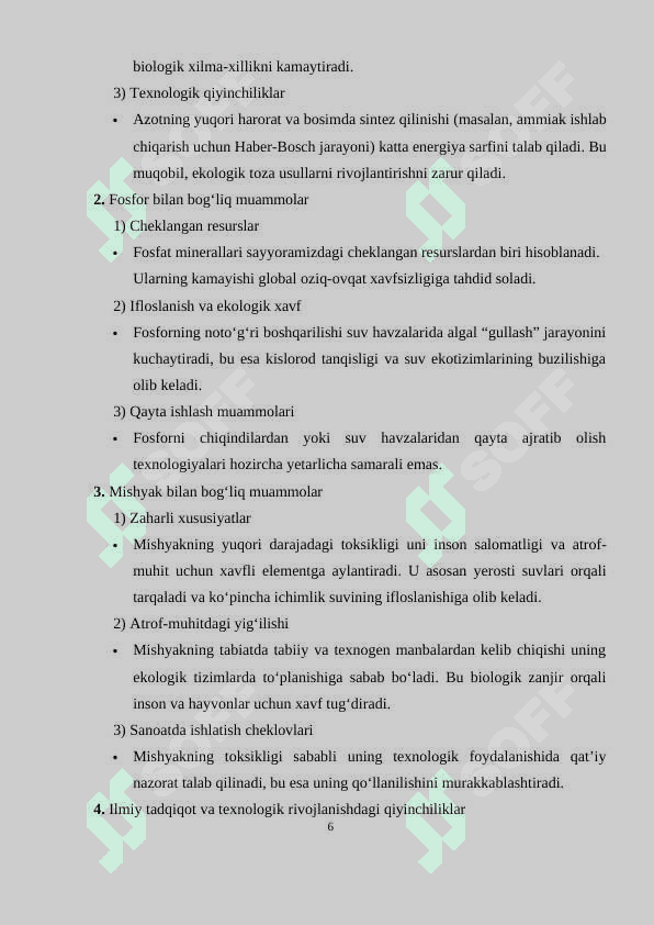 V A guruhining elementlari: azot kimyosi, fosfor kimyosi, mishyak kichik guruhining xususiyatlari 7