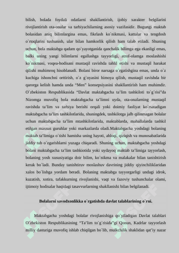 Ilk qadam davlat dasturi asosida bolalarni savodga o`rgatish 3