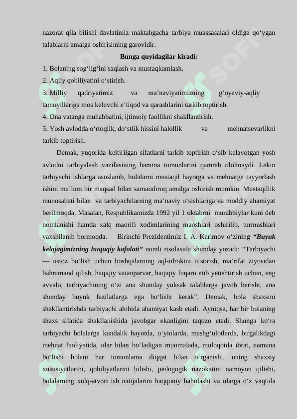 Maktabgacha ta'lim muassasasi tarbiyachisining kompetensiyasi 3
