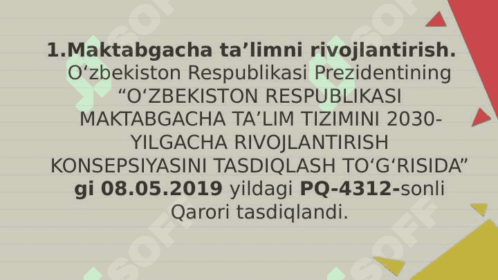 MAKTABGACHA TA'LIM TASHKILOTIDA TA'LIM - TARBIYA ISHLARI 2
