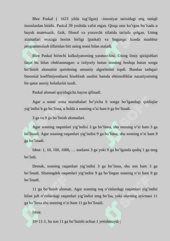 NOMANFIY BUTUN SONLAR TO'PLAMIDA BO'LINISH MUNOSABATINING TA'RIFI VA XOSSALARI 4