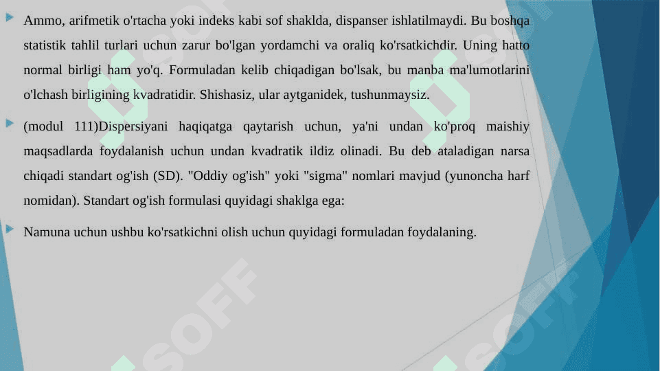 STANDART O’G'ISH, UNING AHAMIYATI 4