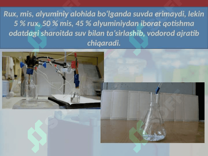 Qotishmalar: Qiyin suyuqlanuvchan va oson suyuqlanuvchan qotishmalar olish hamda ularning ishlatilish sohalari 8