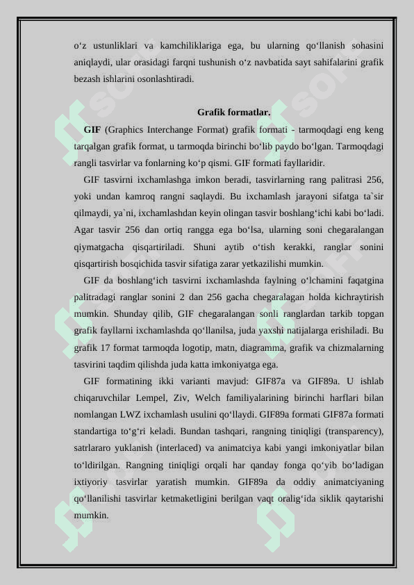 Zamonaviy kompyuter grafikasini tuzishning usullari 3