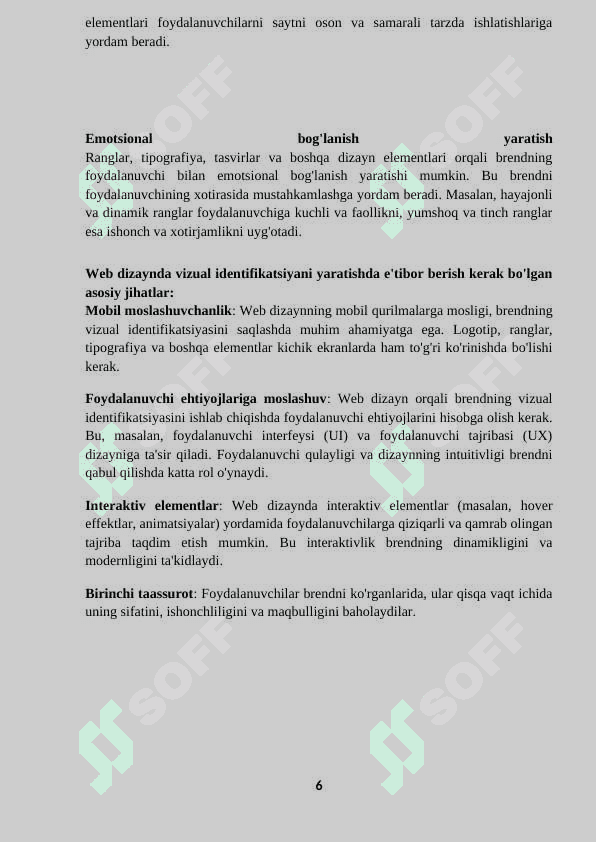 Brendingning web dizayn bilan integratsiyasi 6