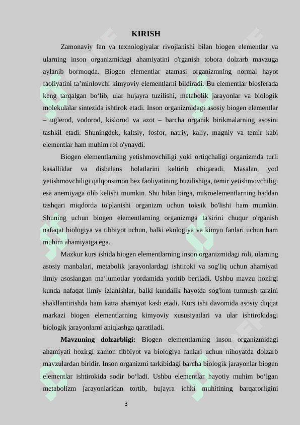 Biogen elementlarning inson organizmidagi ahamiyati 3