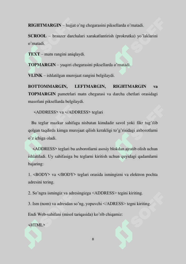 HTML da giper ssilkalar. 8