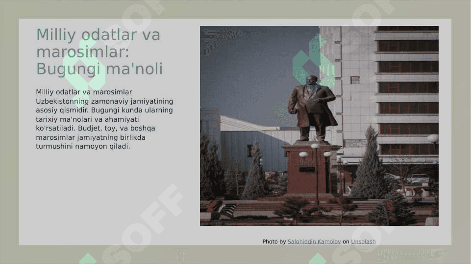 Oʻzbekiston Milliy urf-odatlari va qadriyatlari 4