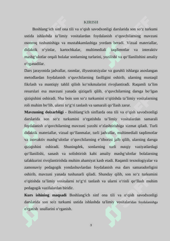 BOSHLANG'ICH SINF ONA TILI VA O‘QISH SAVODXONLIGI DARSLARIDA SON SO'Z TURKUMI USTIDA ISHLASHDA TA'LIMIY VOSITALAR 3