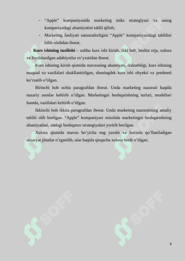 Marketing nazorati 6