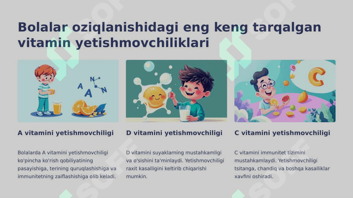 Bolalarda aviataminoz va gipovitaminozlar 3