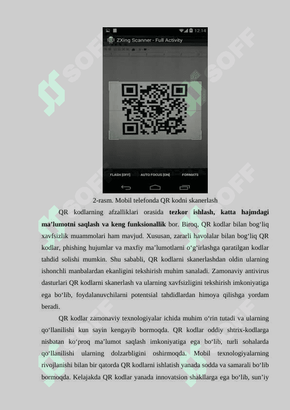 QR kod o‘qiydigan ilova yaratish 7