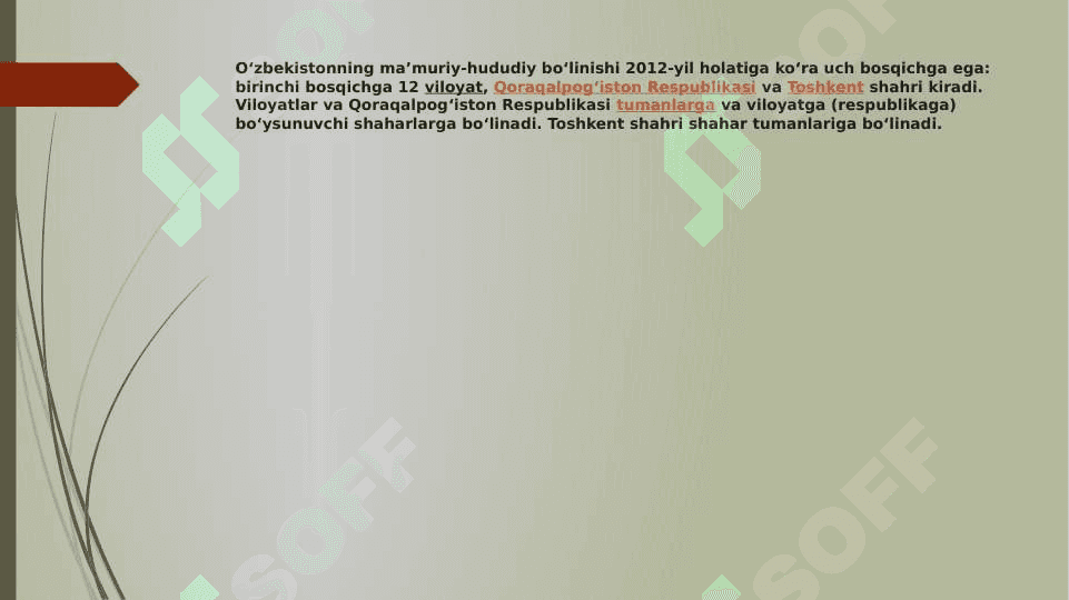 O'zbekiston Respublikasining ma'muriy hududiy tuzilishi 3