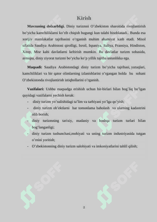 Diniy turizm Saudiya Arabiston misolida 3