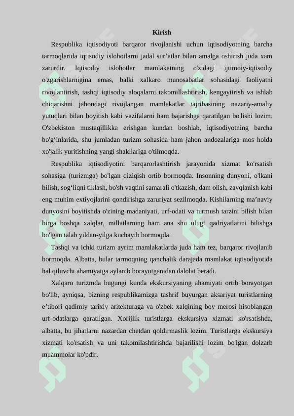 Ekskursion ximat turlari va ularni tashkil qilish. 3