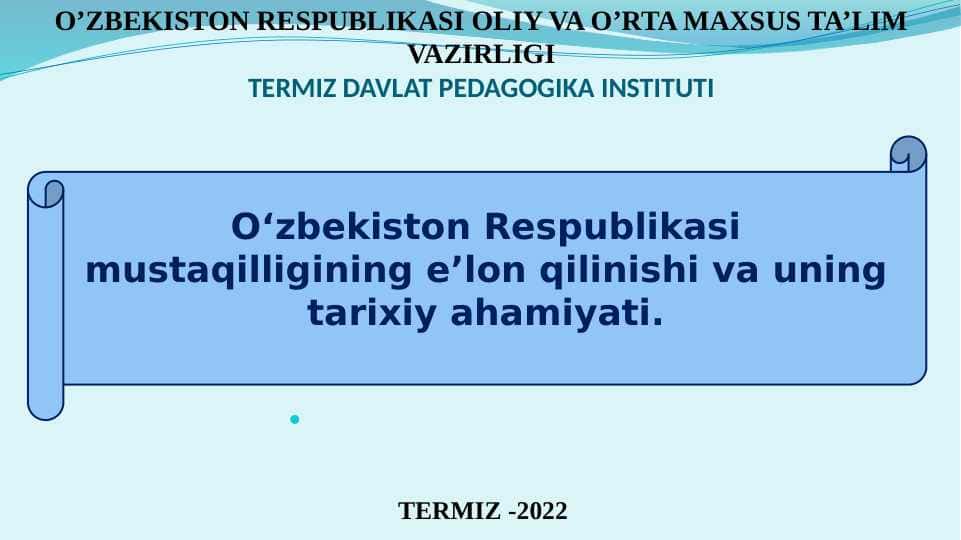 3 maruza umumiy pedagogikadan