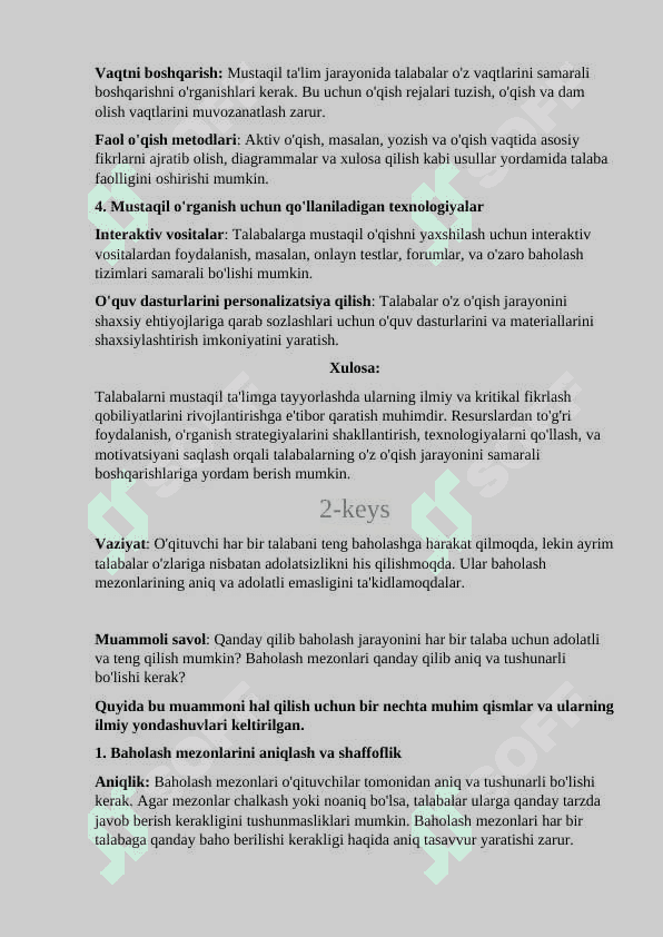 Pedagogik va muammoli masalalar 2