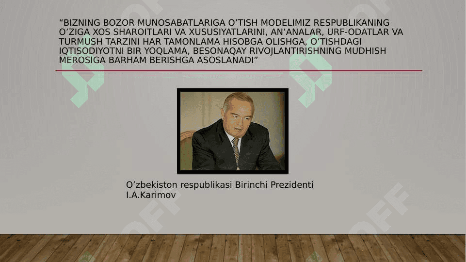 O’zbekistonda bozor islohotlarning mohiyati, vazifalari va turlari va ustuvor yo’nalishlari 2