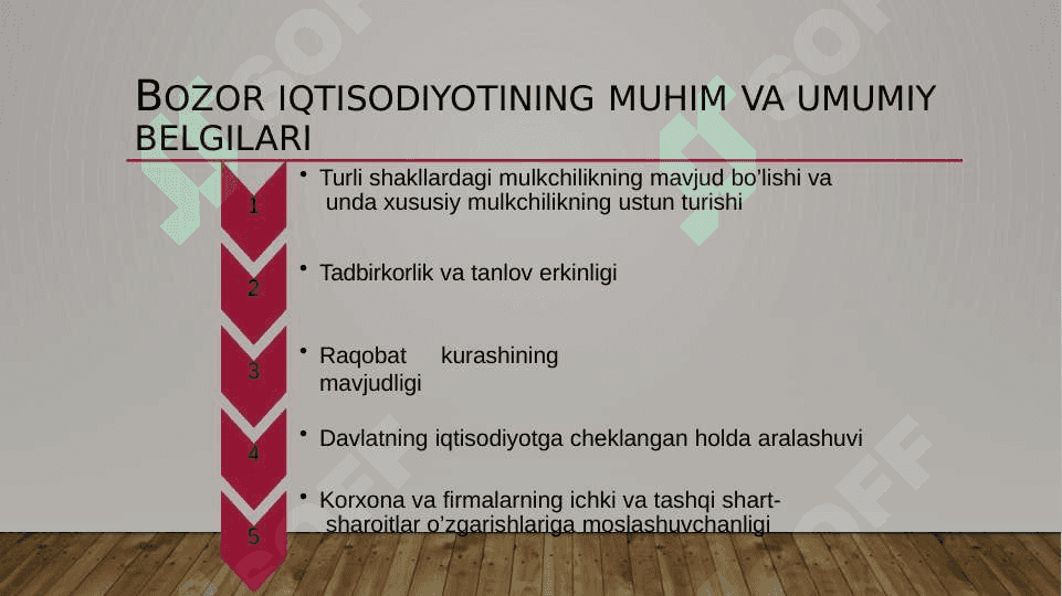 O’zbekistonda bozor islohotlarning mohiyati, vazifalari va turlari va ustuvor yo’nalishlari 4