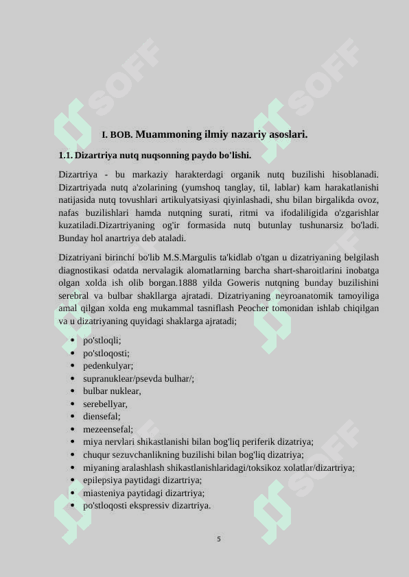Dizartriyada ovozni korreksiyalash texnologiyalari kurs ishi 5