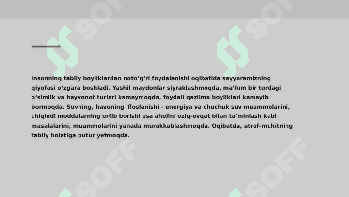 "Ilk qadam" davlat o'quv dasturida tabiat bilan tanishtirish mazmuni 2