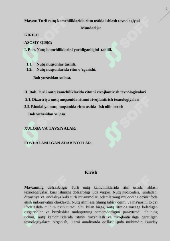" Turli nutq kamchiliklarida ritm ustida ishlash texnologiyasi 2