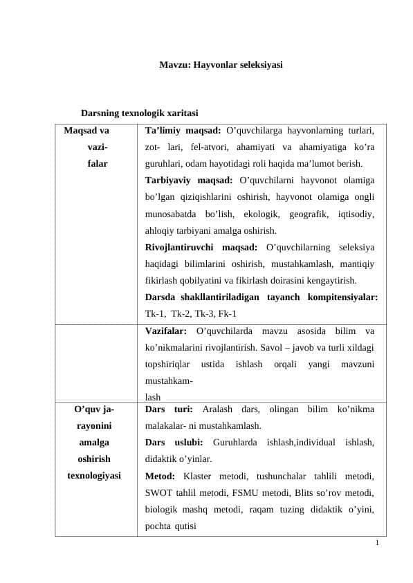 Hayvonlar seleksiyasi