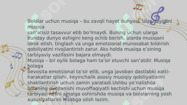 Maktabgacha ta'limda mustaqil musiqiy faoliyat 2