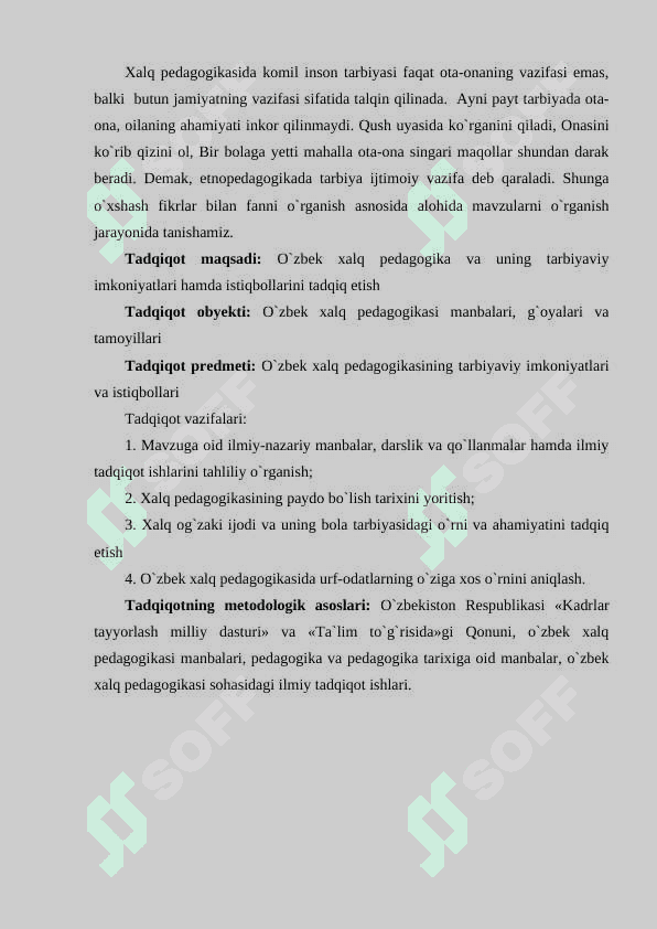 O`zbek xalq pedagogikasining imkoniyatlari va istiqbollari 3