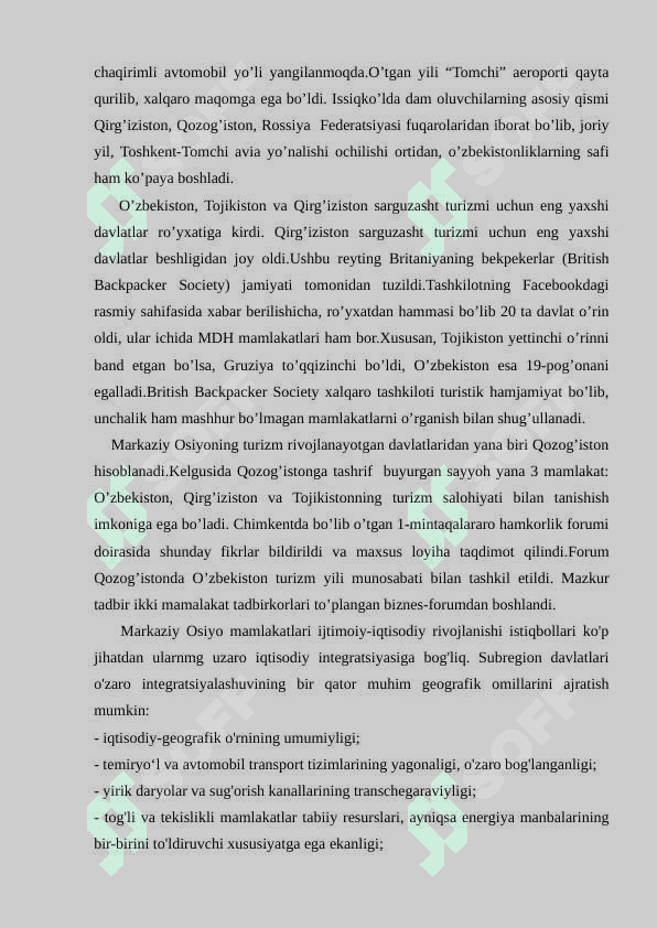 O’zbekistonning turizm salohiyati 7