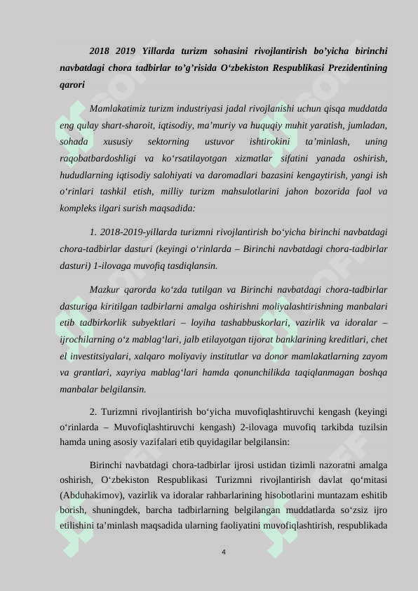 Samarqand viloyatining turistik salohiyatidan turpaketlar yaratishda foydalanish yo’llari 4