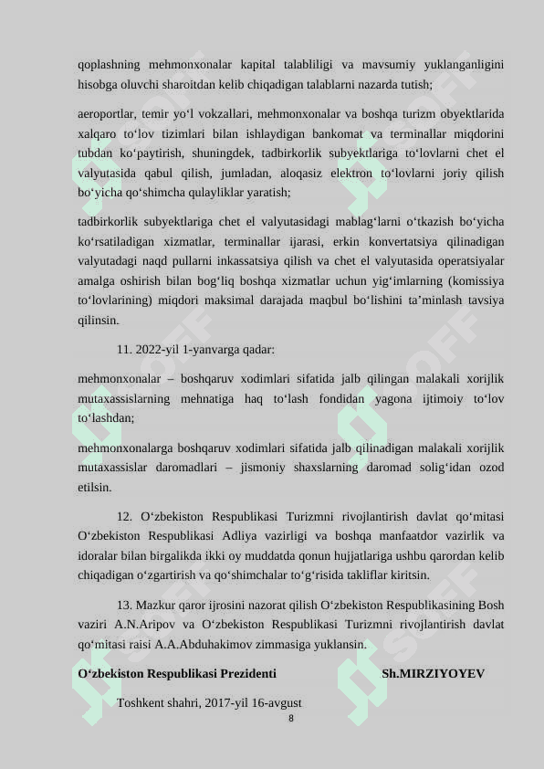 Samarqand viloyatining turistik salohiyatidan turpaketlar yaratishda foydalanish yo’llari 8