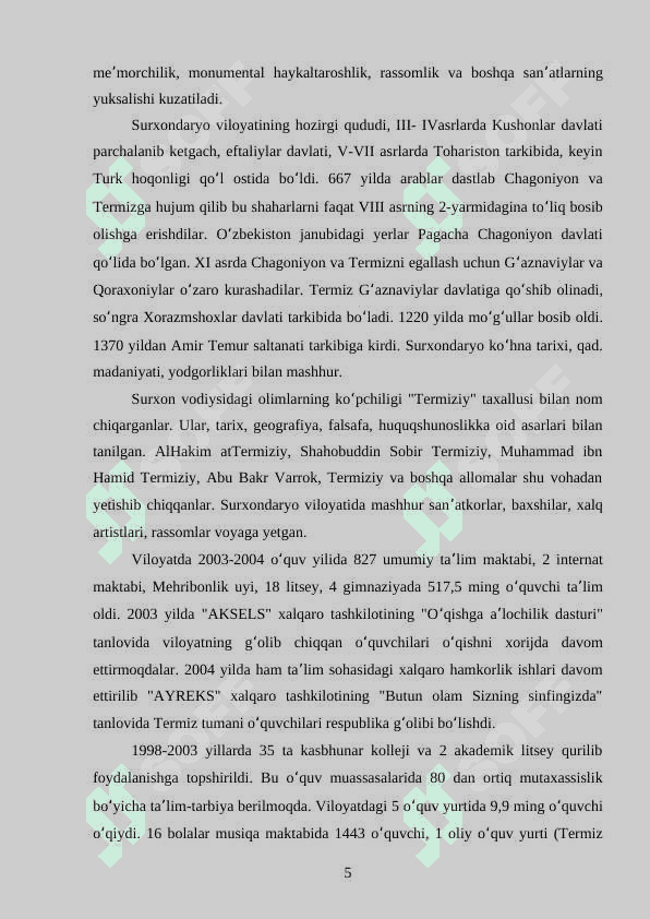 Surxondaryo viloyati turistik salohiyati 5