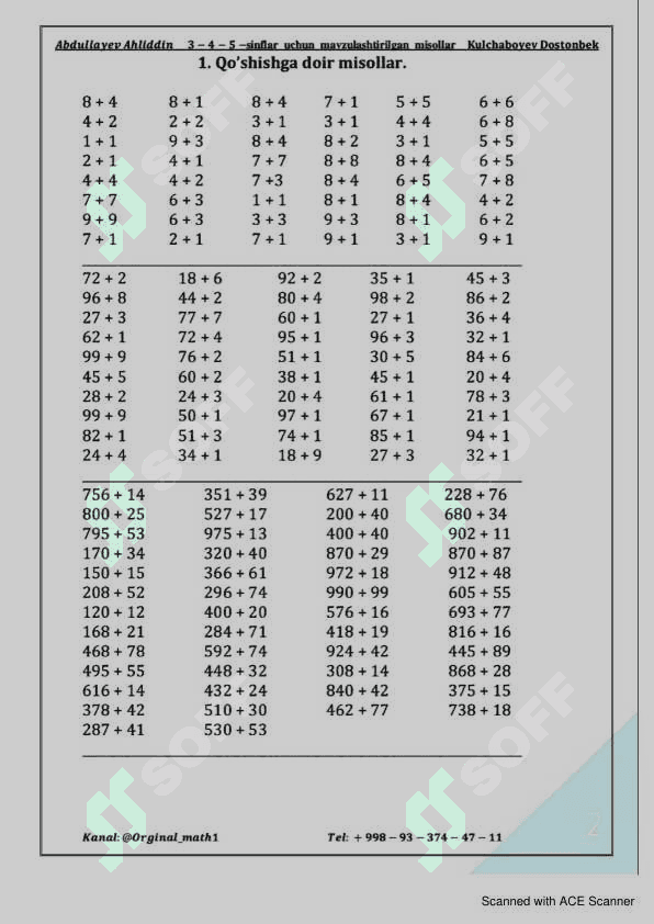 Matematika 1- qism 3