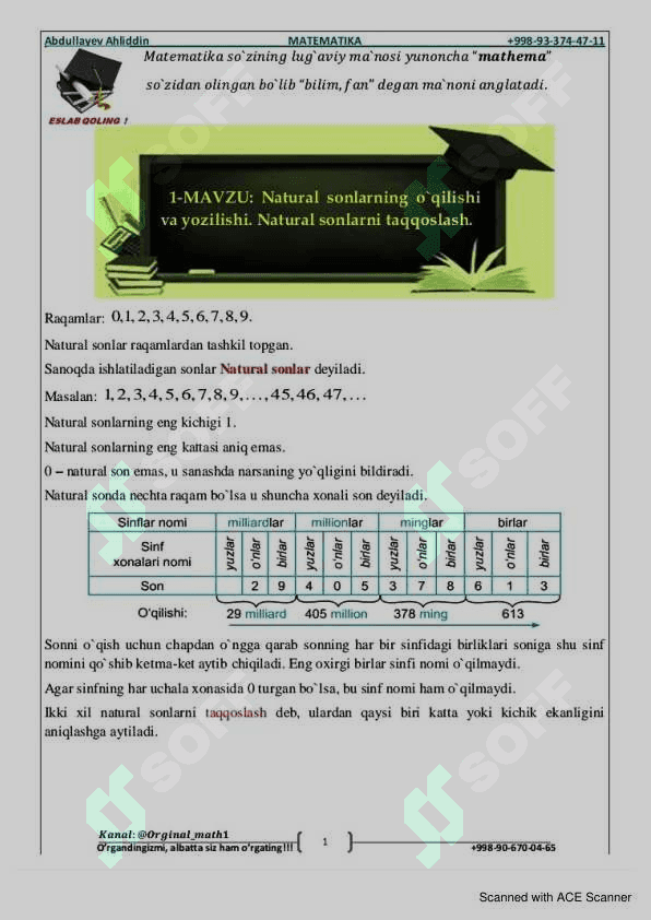 Boshlangich matematika 2