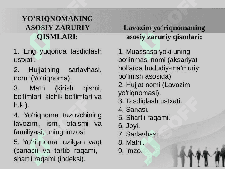 TASHKILIY HUJJATLAR 8