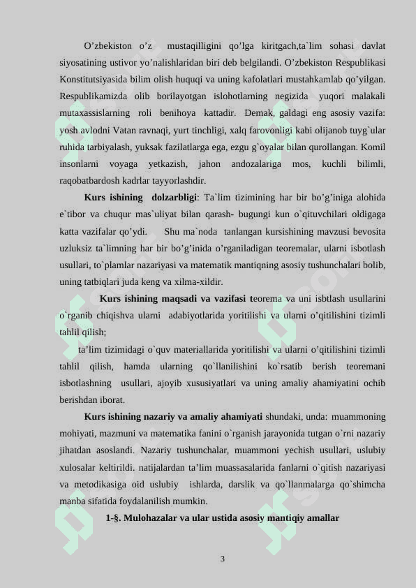“TEST TUZISH VA TEST YORDAMIDA  BILIMLARNI NAZORAT QILISH” 3