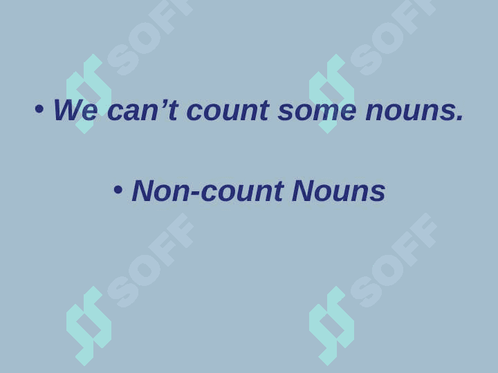 Count nouns 3