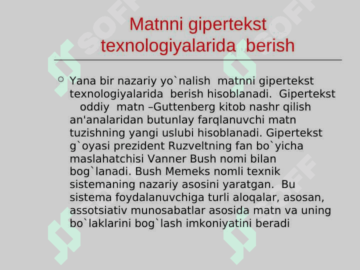 Kompyuter lingvistikasining asosiy yo‘nalishlari. 8