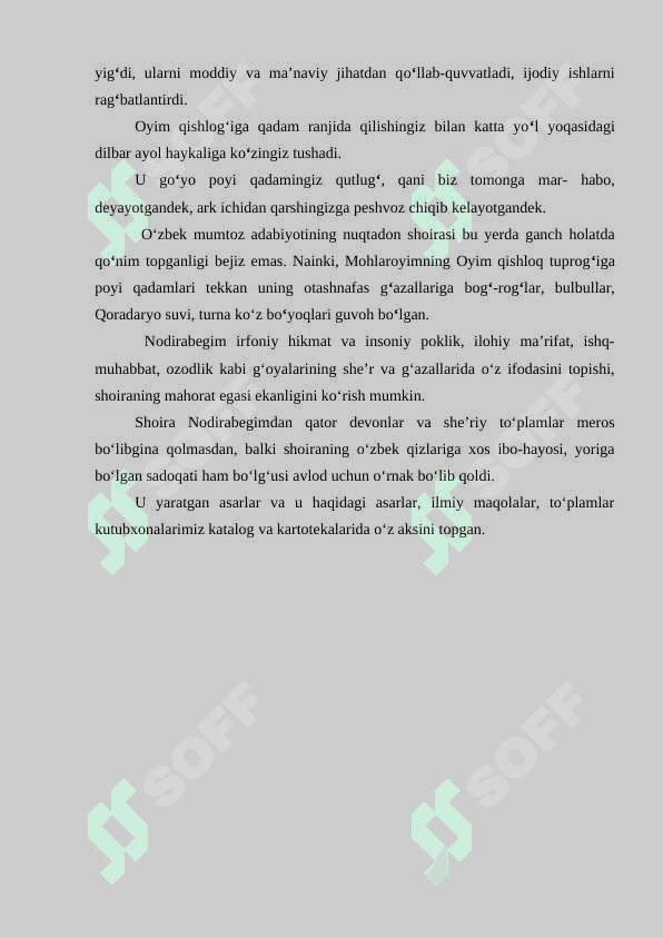 Nodiraning lirik merosi 3