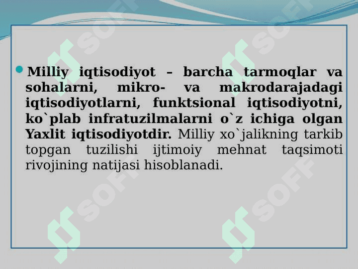 MILLIY IQTISОDIYOT VA UNING MAKRОIQTISОDIY ISTЕ’MОL, JAMG`ARMA VA INVЕSTITSIYALAR 2
